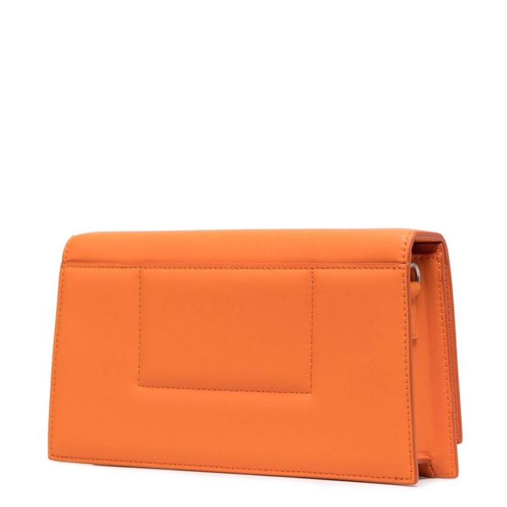 Vibrant Orange Clutch With Rectangular Shape And … - image 1